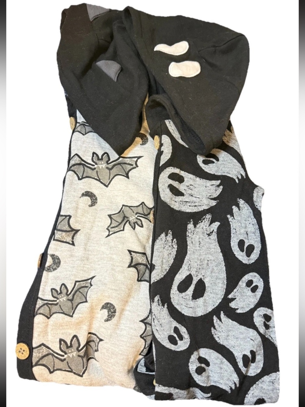 LOT OF 2 Halloween Jumpsuits Outfits Hooded Rompers Toddler Boys 18 Months